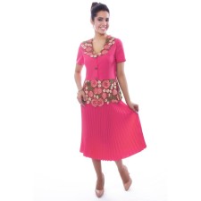 Female jacket, size 42, coral color