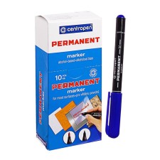 Permanent marker 2.0 mm centropen 2846, line 1 mm, blue color