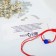 Bracelet-reinforcing "red thread" cat eyes, dark blue color, d = 8
