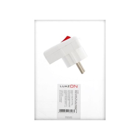 Corner fork, 16a, with salary, with a switch, white, retail packaging-4