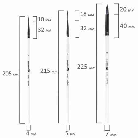System of Synthetics 10 pieces, Brauberg Art Debut, in the PVC Penal-15