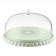 Cake stand with the Guzzini Tiffany lid, d = 36 cm, green color