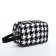 Cosmetic bag with lightning, white/black color