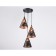 Suspended Ambrella Light, Loft, TR8435, 3HE27, Black color, gold