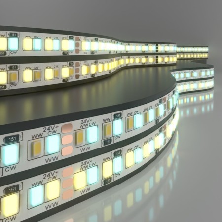 Elektrostandard LED strip, 2835+2835, 240LED/ m, 24V, MIX, glow warm white/ cold white