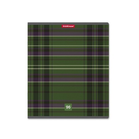 A notebook of 96 sheets in the Erichkrause "Scottish Cage", cover coated cardboard, offset unit, whiteness 100%, 5 types of mix-2