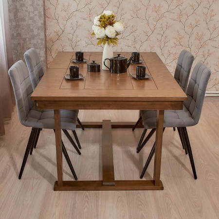 Dining stool Polini Home Berlin SM, gray-black color-8