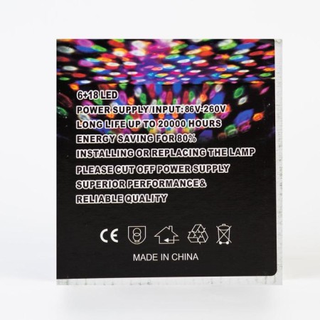 Light device "Around the sphere" 12 cm, E27, speaker, remote control, glow RGB-11