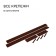 Glocked bed, 390 × 100 × 15 cm, brown, Greengo