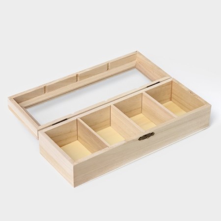 Box for storing tea bags "Ahmadabad", 4 cells, 25 × 10 × 6.5 cm-4