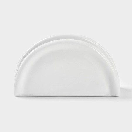 Napotnik ceramic "Classics", 11.5 × 3.5 × 6 cm, white color
