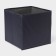 Stelly box for storage LADOM, 25 × 25 × 25 cm, black color
