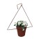 Kashpo holder, D = 17.5 cm, with bracket, brown