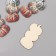 Decor for creativity wood "Three patterned pumpkins" 5.4x3.3x0.3 cm