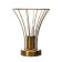 Board Lamp "Chilly" E27 40W gold 18x18x19cm Risalux