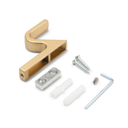 Furniture hook cappio anemone, one -rod, color mat gold-4