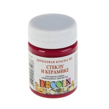 Decola glass paint and ceramics, 50 ml, pink dark, 4028334