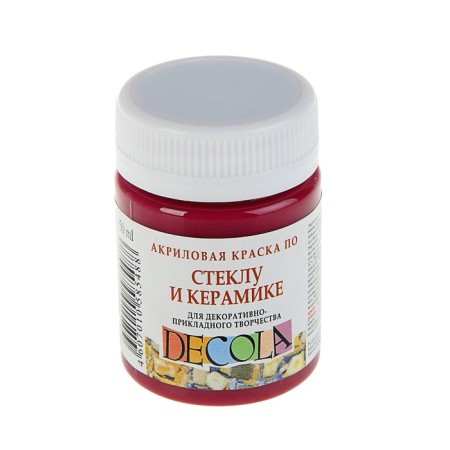 Decola glass paint and ceramics, 50 ml, pink dark, 4028334