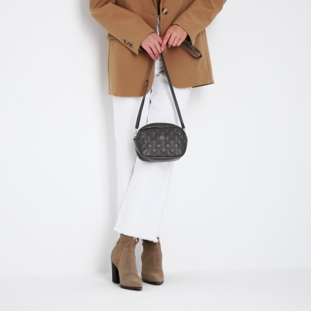 Bag Cross-Bodi with a zipper, gray color-7