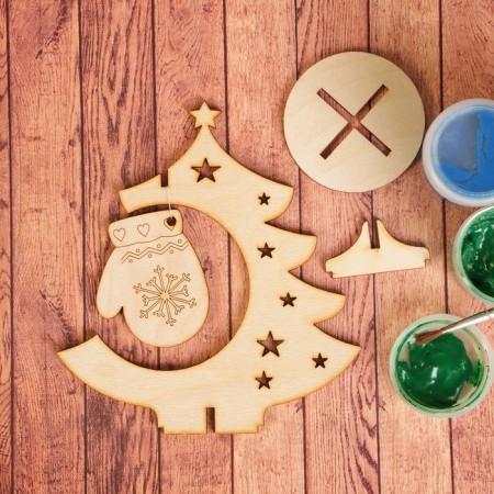 Harvesting for creativity "Christmas tree with mittens"-3