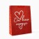 Laminated vertical packet “From the whole heart”, glitter, l, 31 × 40 × 11.5 cm