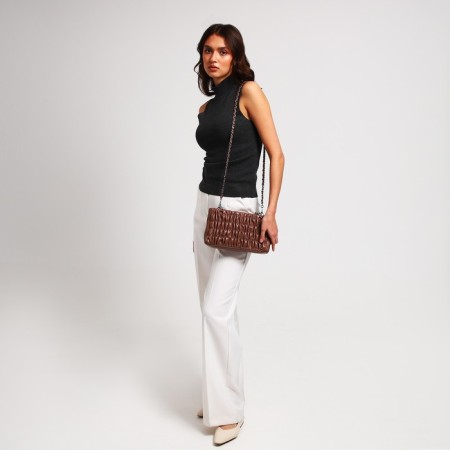 Lightning bag bag, brown color-8