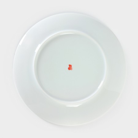 Porcelain plate "White Rosehip", D = 24 cm-3