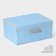 Stellid box for storage with lid LadoM "Francesca", 43 × 30.5 × 18.5 cm, blue color