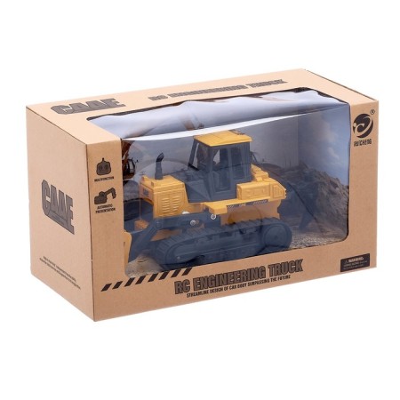 Bulldozer radio -controlled "construction", mobile bucket, works from batteries-3