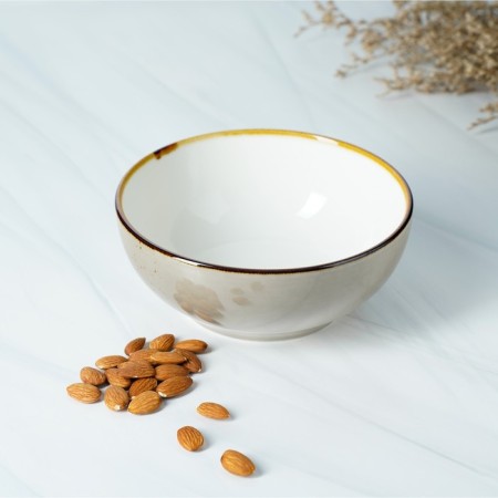 Porcelain salad Magistro "Cerera", 1.1 l, 18.5 × 7.5 cm, brown color-4