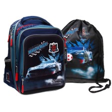 Frame backpack 39 x 29 x 17 cm, Across 640, filling: bag, blue ACR22-640-3