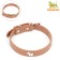 Collar "dogs", 46 x 2 cm, Osh 31-40, artificial leather, brown
