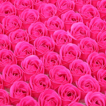 Roses soap fuchsia, set 81 pcs-1