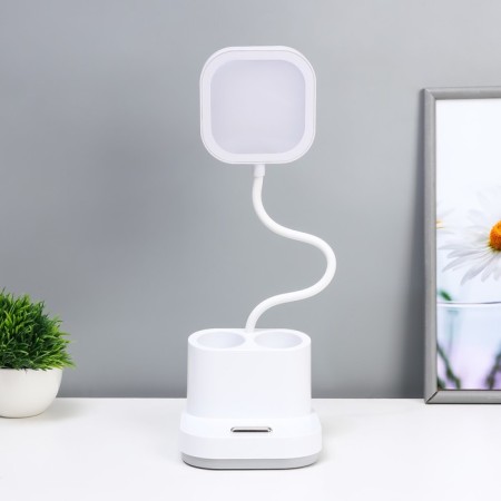 Ronde table lamp LED, from USB/AKB 10 W, 3000-6000 sensor to white 13x13x44 cm Risalux-5