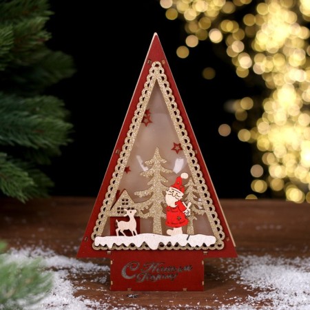 New Year's decor with a Happy New Year lights 14 × 4 × 22.5 cm