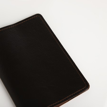 Cover for passport, Textura, brown color-3