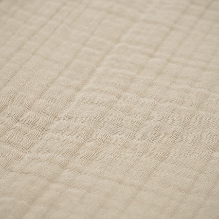 Essential bathrobe, multilayer muslin, size m, beige color-15