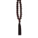 Decoration on the handle of the checkpoint, beads for luck, wood, dark cherry