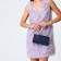 Female bag on a magnet, blue color