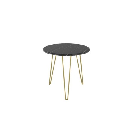 Journal table "Reed Gold 530", 550 × 550 × 550 mm, color black marble-4