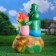 Garden Figure "Family Frog" 40x31x59cm Big
