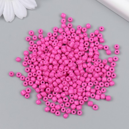 Glass beads 6/0 "bright pink" bright 450 g-1