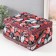Casket for needlework "Poinsettia on black" 19x26x14.5 cm