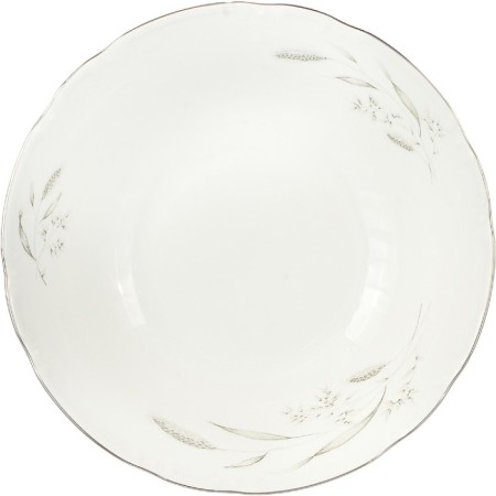Constance salad bowl, decor "Silver ears, platinum layering", 25 cm-1