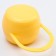 A container for storing and sterilizing children's nipples and dummy, yellow color