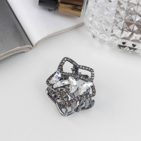 Hair crab "Florence Galant" star, 3 cm, black