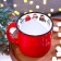 New Year's ceramic mug “Happy New Year!”, 450 ml, white color