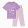 Female homemade set (T -shirt/pants), lavender color, size 60