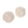 Decorative ball of vines, set 2 pcs., Size 1 pc. - 5 cm, white color