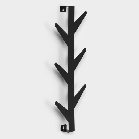 Wall hanger "Birch", 60.5 × 23.5 × 5.5 cm, black color